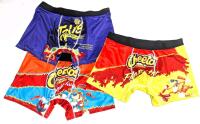 3 New Size LG Men's Silky Flaming Cheetos & Takis Fuego Printed Boxer Briefs