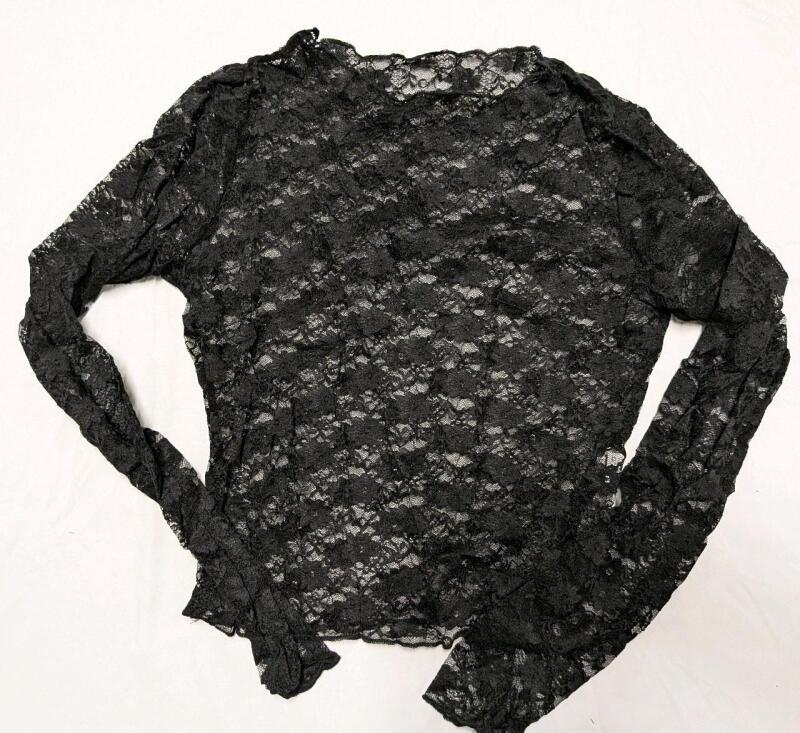 New Size Large Women's Shee Lace Long Sleeve Top