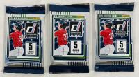 3 New Packs of 2025 Donruss Baseball Cards, 5 Cards Per Pack (15 Total)