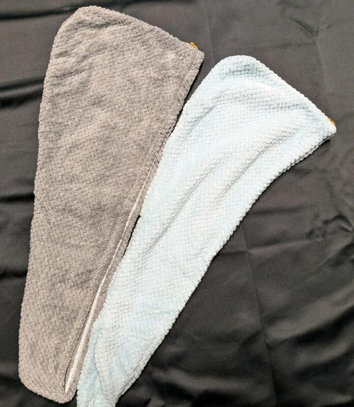 2 New Absorbant Hair Wraps/Towels. 23" Long