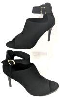 New EU Size 41 Cuccoo Ankle Buckle Strap Open-Toe 4" Stiletto Pumps