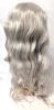 New 27" Long Platinum White Blond Synthetic Wig With Bangs - 3