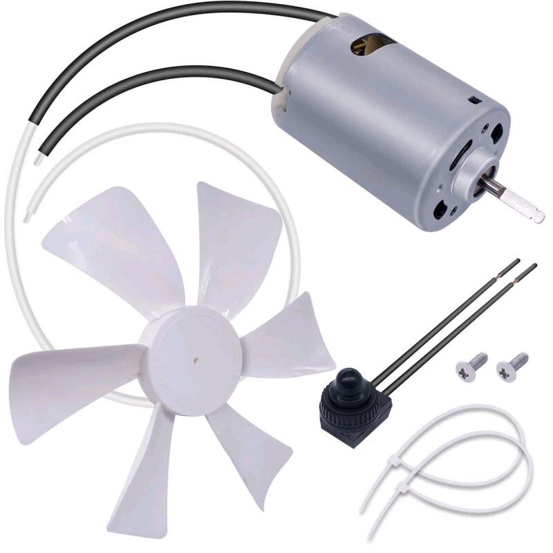 New - Weideer 6" RV Vent Fan Blade w/12V Motor D-Shaft