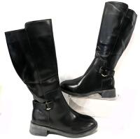 New Size EU 40 Women's Knee-High Boots With Side-Zipper Access