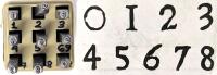 ImpressArt Approx 3-4mm Metal Number Stamps, Complete Set 0-8