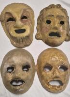 4 Unique Masks - Wall Decor