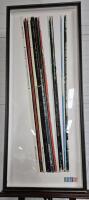 Vintage Metal Framed LP Print 51.5" x 21.5" Rolling Stones, Pink Floyd ++