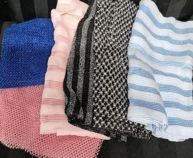 6 New African Net Sponge Cloths & Exfoliating Towels