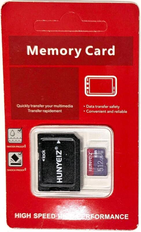 New 512GB Micro SD Memory Card With Adapter