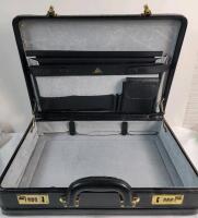Vintage McBrine Leather Briefcase .