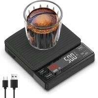 New MAXUS Coffee Scale with Timer - 2000g/0.1g Precision, Drip Espresso Scale with Silicone Cover, IP65 Waterproof, Measures in Grams and Ounces, USB-C Rechargeable
