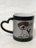 New Secret Dog Lover's Mug : From Sparkly Matte Black to Dabbing Doggo Heat-Changing Ceramic Mug, 3.75" Tall - 2