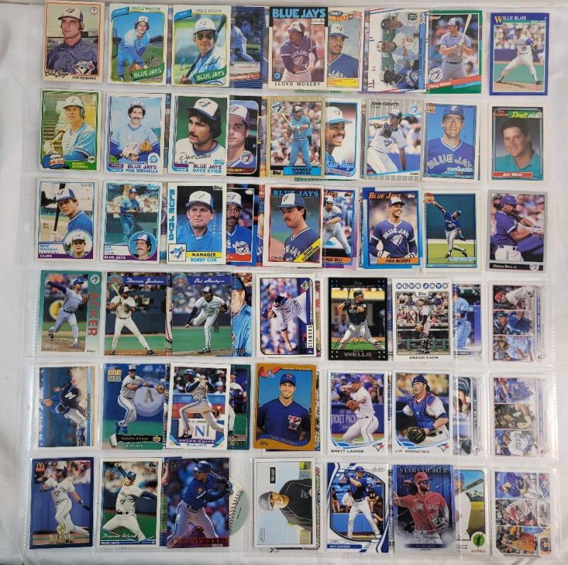 1978-2023 Toronto Blue Jays MLB Baseball Trading Card Singles , 81 Trading Cards