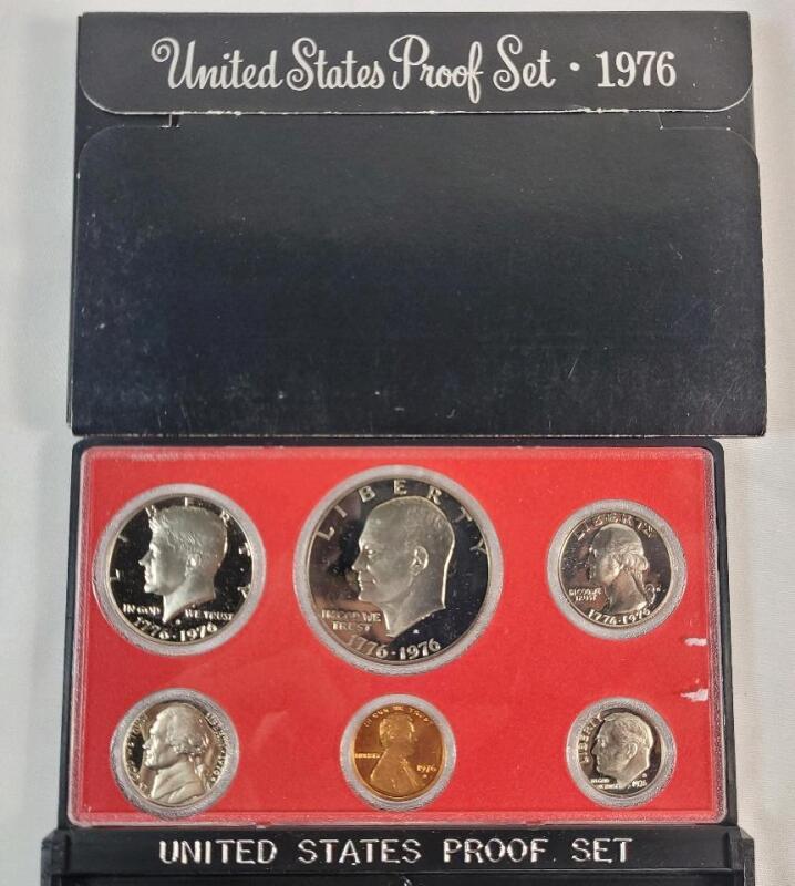 1976 (1776-) USA Proof Coin Set in Case , Uncirculated