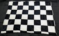 New Minky Soft 78.75" &times; 59" Checkered Fleece Throw Blanket