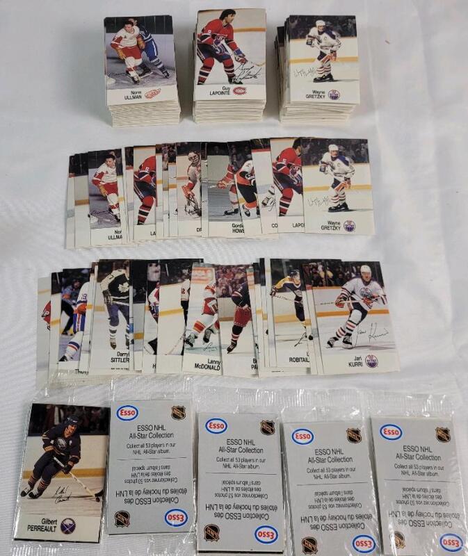 1988 ESSO All-Stars NHL Hockey Trading Cards , 240+ Trading Cards & 5 Sealed Packs