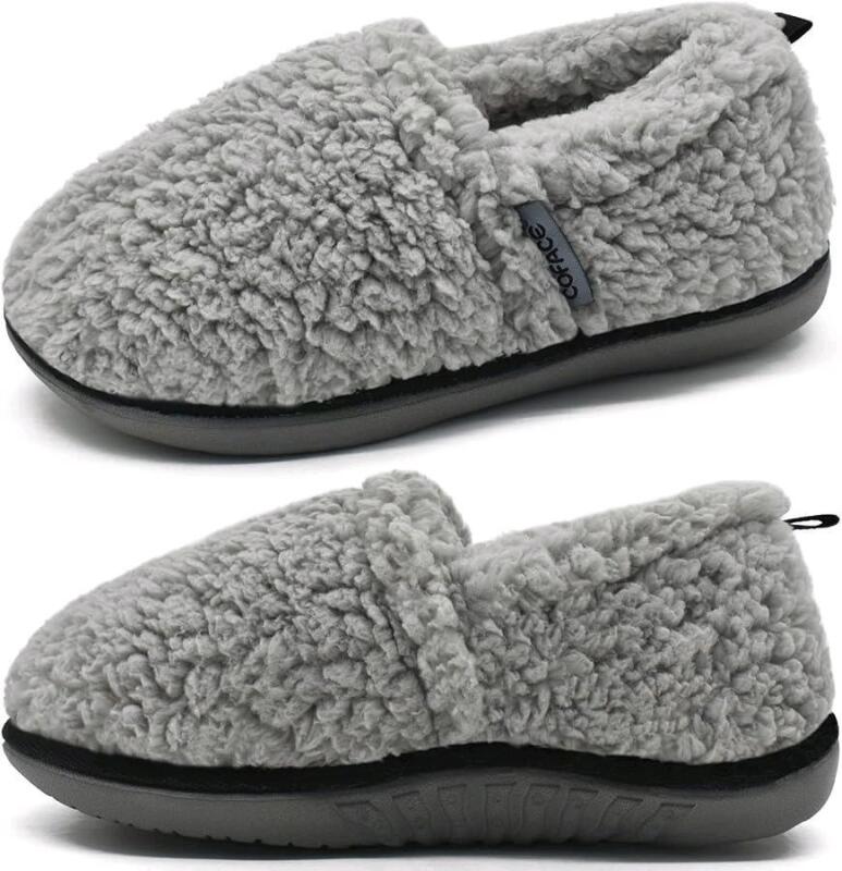 New Size 9 Women's COFACE Slippers Fuzzy Memory Foam Soft Plush Sherpa Fleece Lining Slippers With Cozy Cushion Ladies Lightweight Warm Slippers