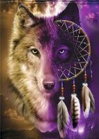 New 50" &times; 60" Wolf Dreamcatcher Suoer Soft Fleece Throw Blanket