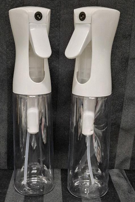 2 New 300mL Mist Spray Bottles - Great For Hairsprays, Plants ++