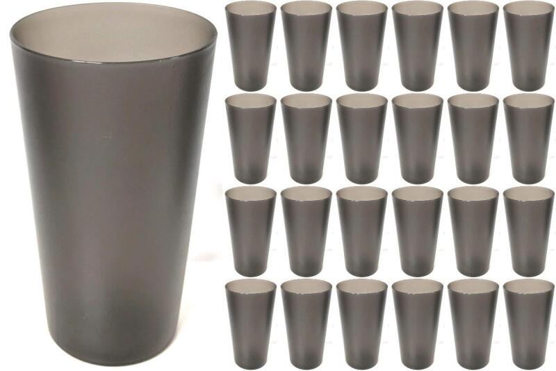 24 New 6.75" Tall Plastic Tumblers, Dishwasher & Microwave Safe (Reheat Setting Only)