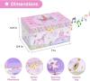 New JewelKeeper Rainbow Unicorn Magical Musical Jewelry Box, Plays "Beautiful Dreamer" While Unicorn Spins, Also Includes Bonus Unicorn Nec - 2