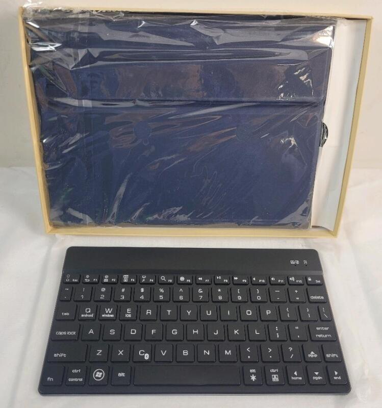New - 13" Wireless Bluetooth Keyboard & Tablet Case .