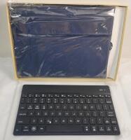New - 13" Wireless Bluetooth Keyboard & Tablet Case .