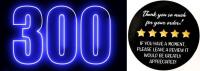 300 New 2" Diameter " Thank You, Please Leave A Review " Stickers, No Residue