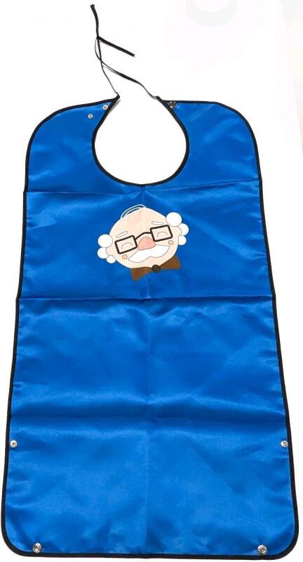 New Waterproof Adult Bib Clothing Protector With Grandpa Graphic. 32" Long
