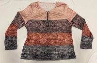New Women&rsquo;s XXL Pullover Top with Quarter-Zip