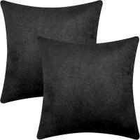 New Yastouay 2 Pack Large 24" &times; 24" Velvet Throw Pillow Covers With Zipper Access