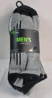 10-Pack New Men's Shoe Sz. 6-12 Low Cut Socks .