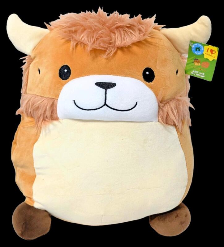 New 12" ButterBerry Yak Bear Monster Pillow Plush