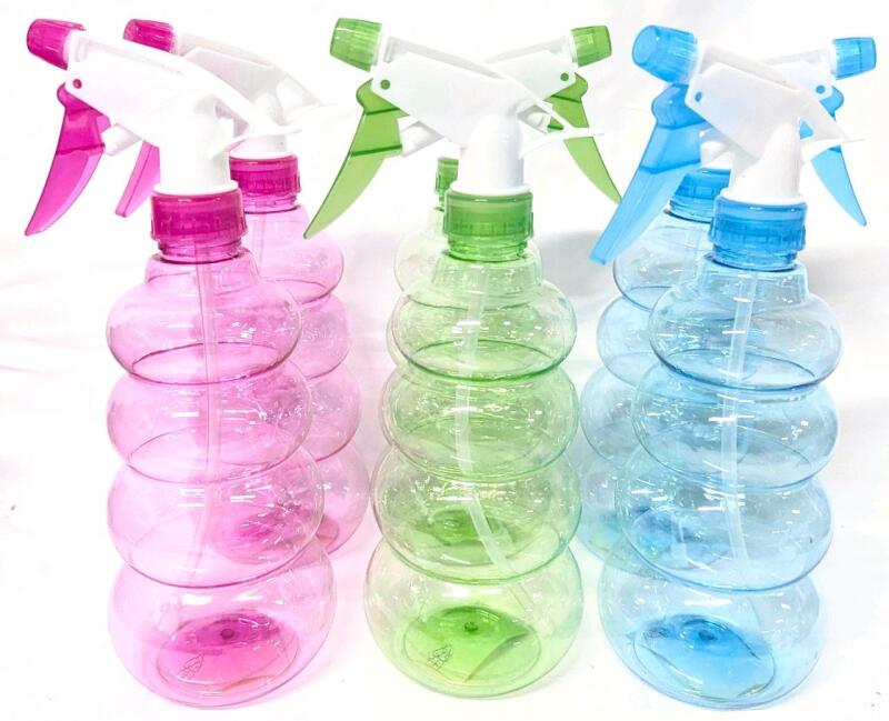 6 New 9.5" Tall Plastic Spray Bottles