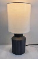 New Table Desk Lamp w/Shade . Measures 12.5" tall . Tested Working (bulb not included)