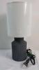 New Table Desk Lamp w/Shade . Measures 12.5" tall . Tested Working (bulb not included) - 2