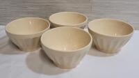 Four (4) New Ceramic Bowls . Dishwasher & Microwave Safe . Measures 3 ⅛" tall & 5 ⅝" diameter