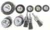 New 10-Pieces? Wire Brush Brush Set for 1/4 Inch Drills / Arbor Stainless Steel Crimped Wire Wheel for Cleaning Rust, Stripping and Abrasive, 1.75" - 3" Diameter
