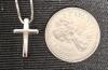 New Stamped S925 Sterling Silver 17" Long Dainty Chain with Cross Pendant - 3