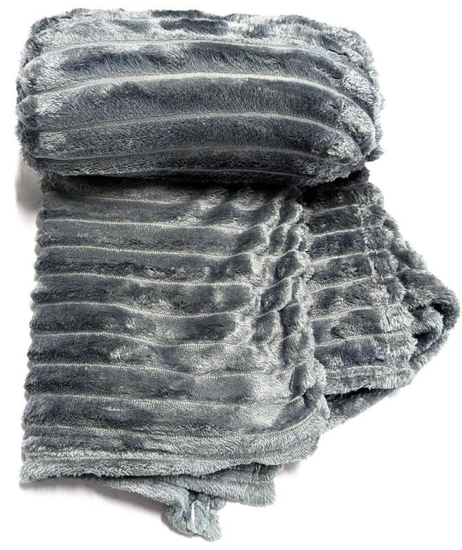 New Soft Faux Fur Blanket, 95" &times; 98.5"