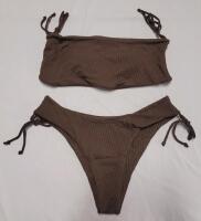 New Women's Sz. Large (8/10) Brown 2pc. Bikini