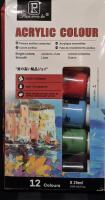 12 New Acrylic Paint Colours - 25mL Each - Used on Multi- Surfaces