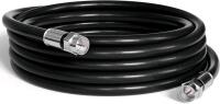New 30' Feet, Black RG6 Coaxial Cable with Weather Proof Connectors, F81 / RF, Digital Coax - AV, Cable TV, Antenna, and Satellite, CL2 Rated, 30 Foot