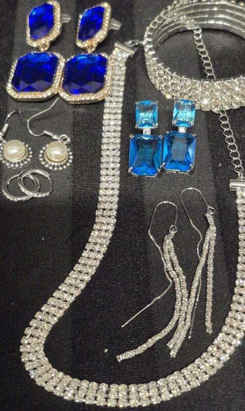 7 New Bling Jewelry Pieces - Earrings, Necklace & Bracelet