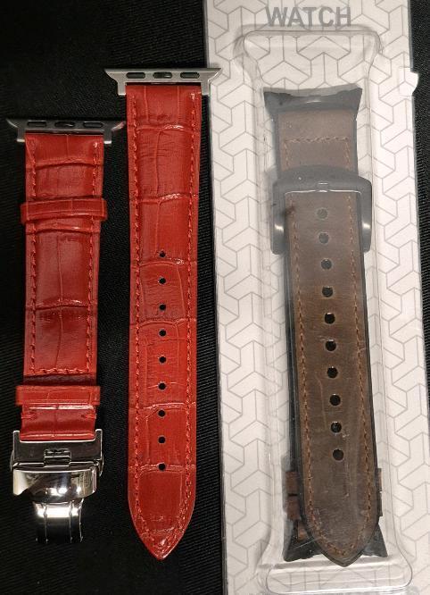 2 New Leather Watch Bands