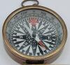 New Antique Finish Brass Compass . Measures 1 &sup1;&sup3;/&sup1;⁶" diameter - 2