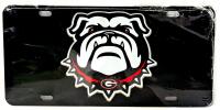 New Georgia Bulldogs Bulldog Logo Mirror Laser License Plate Tag, 5.75" &times; 11.5"