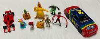 10 Vintage to Newer Toys/Lego Cars, Large Car Measures Approx. 13.5&rdquo; x 5.5&rdquo;