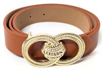 New 1" Wide &times; x 42" Total Length Belt Buckle with Knotted Rope-Style Buckle
