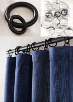 12 New POTTERY BARN Standard Curtain Round Rings, Antique Bronze Finish, 0.75" - 1.25", Retail Value Over $60!